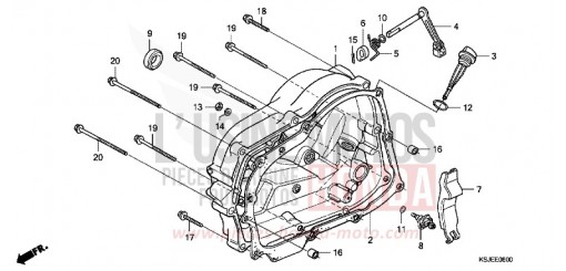 RIGHT CRANKCASE COVER CRF100F8 de 2008